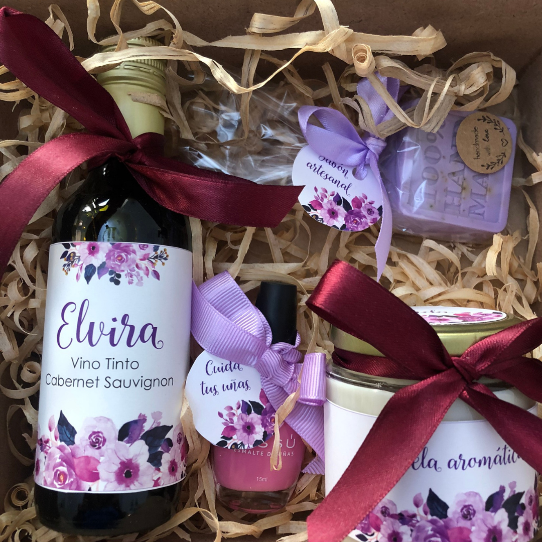 Caja Brindis de Gratitud, detalle del contenido