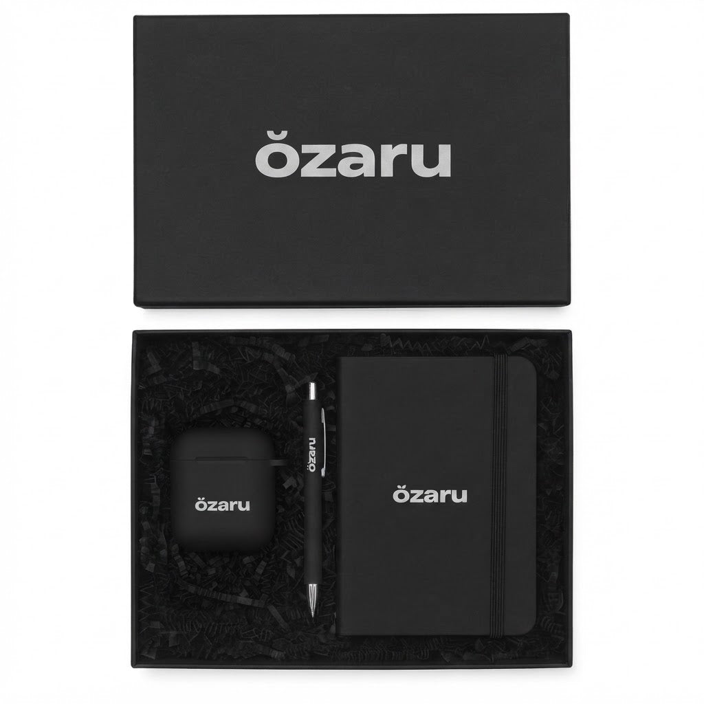 Kit de Bienvenida Premium Empower Start con accesorios elegantes y funcionales, personalizado con logo de empresa