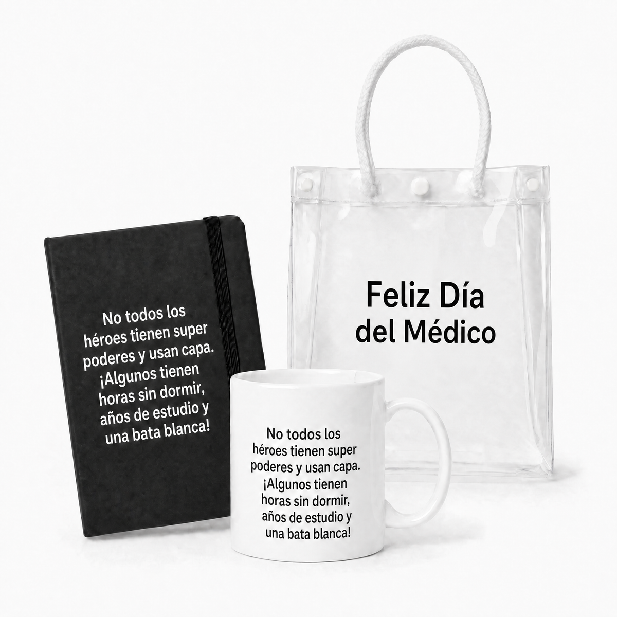 Caja Reconocimiento Día del Médico – Libreta y Taza